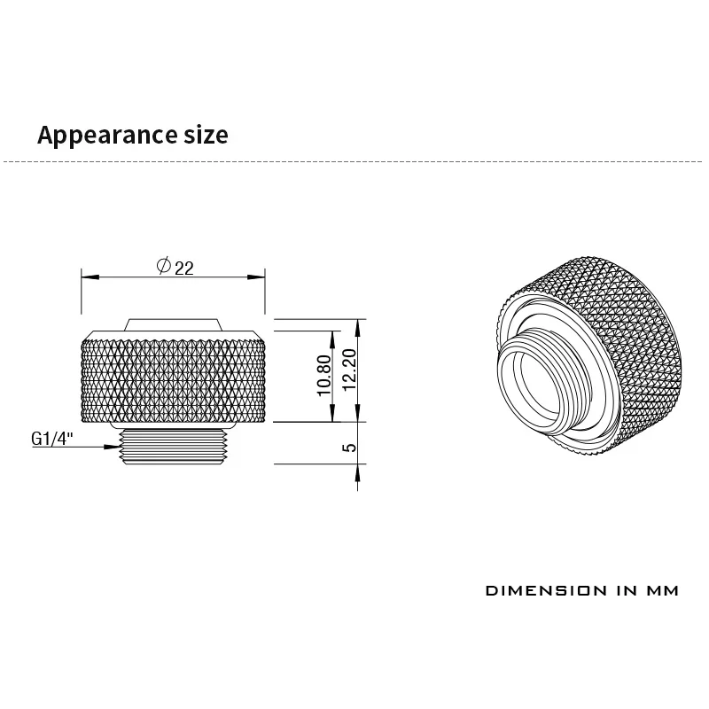 

BARROW G1/4" 10x13MM Hose Tube Fittings,Flexiable Soft Tube Hand Compression Connector For Computer Case Water Loops,TFHRKN38B
