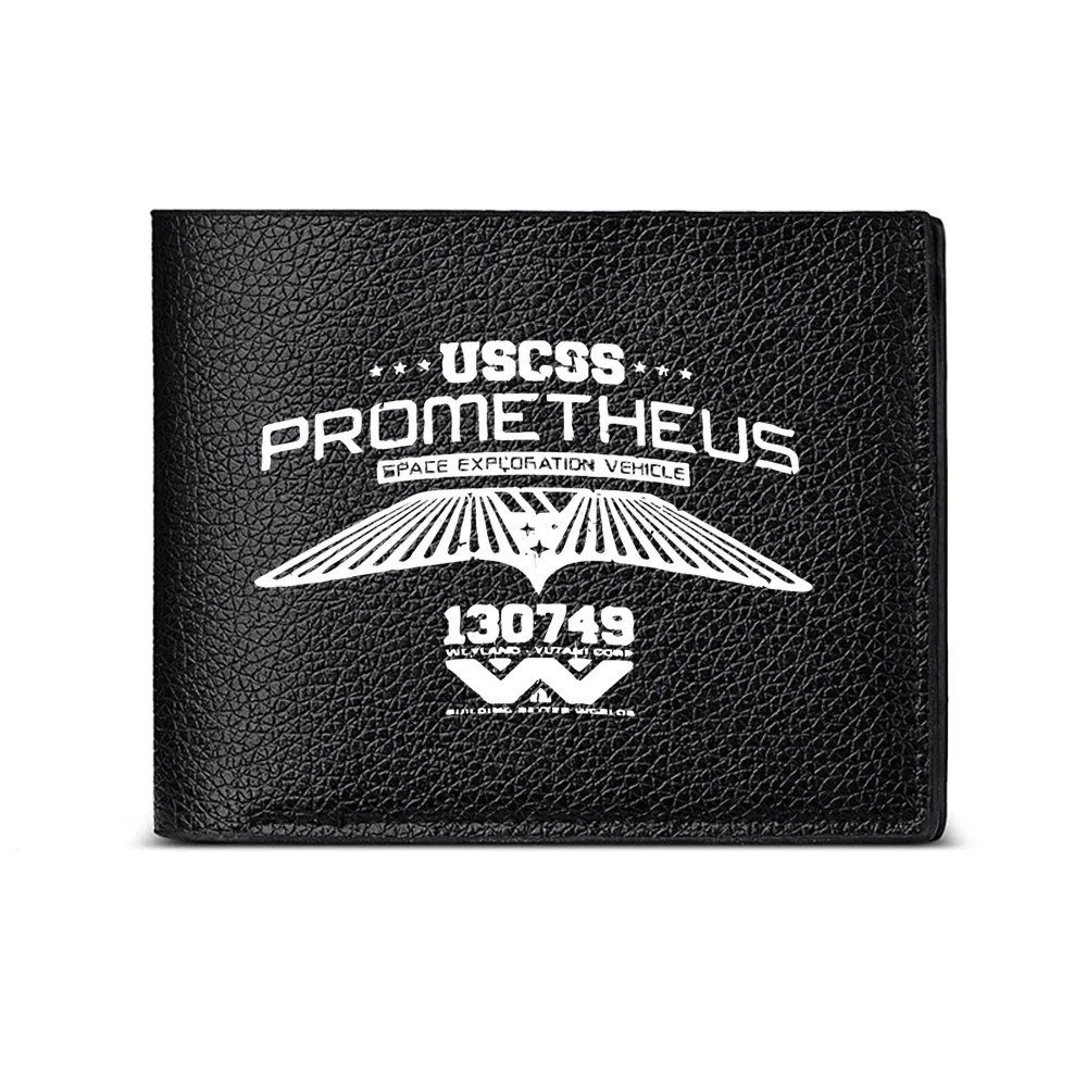 Uss Prometheus Space Exploration Vehicle 130749 Men S Wallet Card Holder Fashion Print Casual Business Style