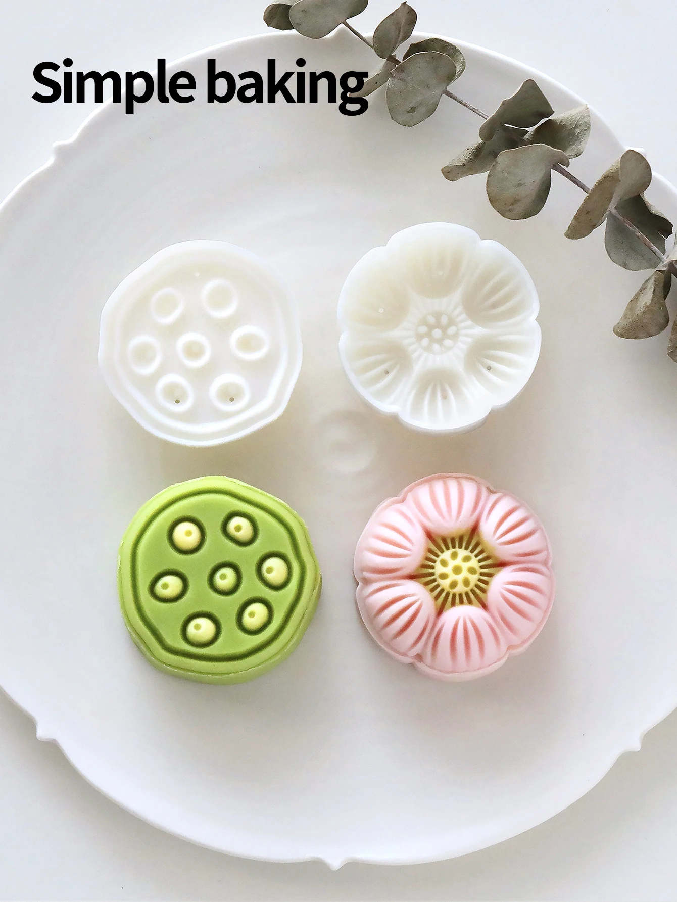 Lotus Seed Pod Pastry Molds for Mooncakes And Green Bean Cake Kitchen Tools for Festive Gifting And Baking Maamoul Mold