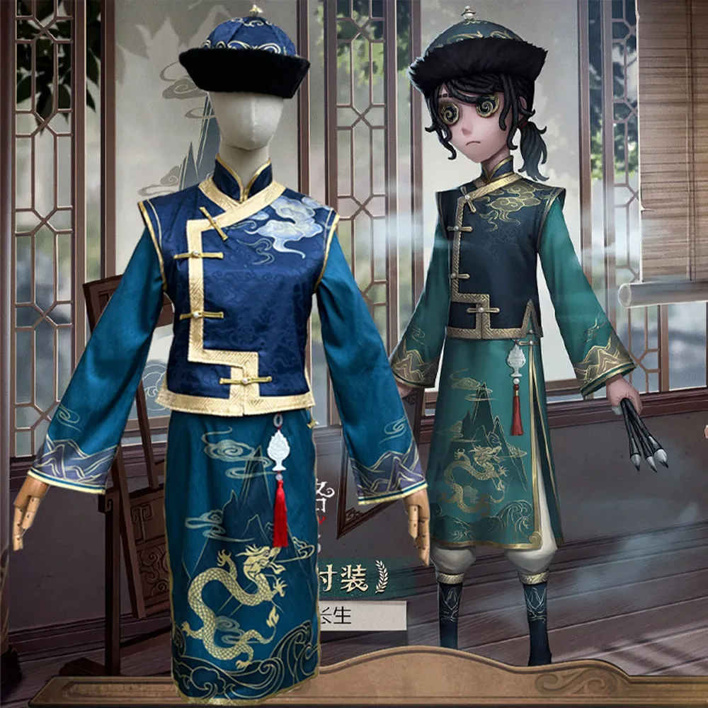 

Cosplay popular game Identity V Costume Cos Edgar Valden Antique Fashion Cheongsam Set Halloween Stage Costume Unisex