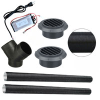 Diesel Air Heater Power Converter Adapter 220V/230V230Vto12V For 5KW 8KW With 75mm Diesel Heater Pipe Ducting Set