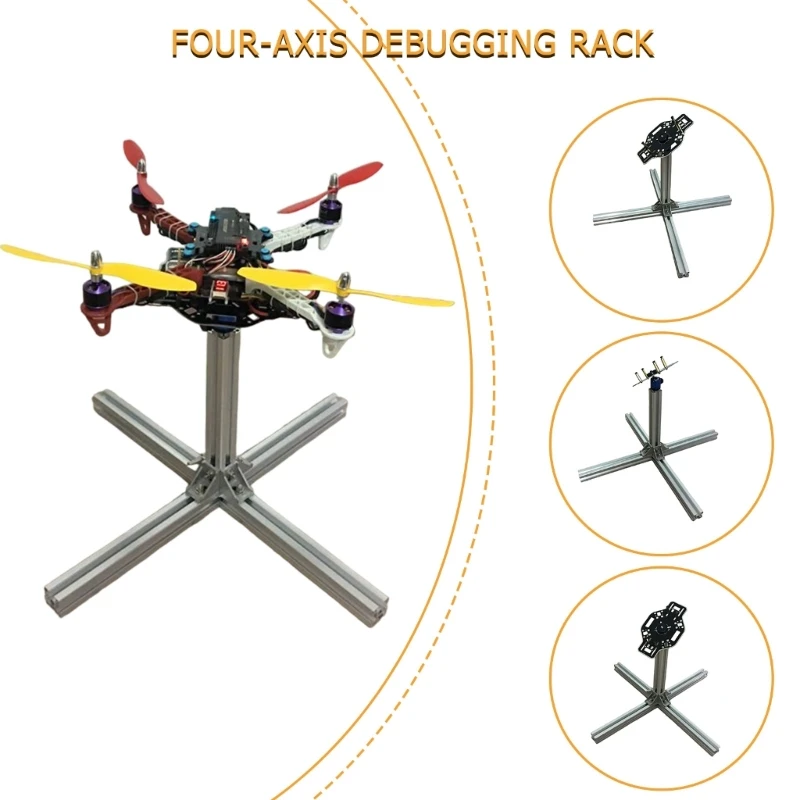 462E STM32 Quadcopter PID Tuning Stand Set Modelo 4 eixos Aeronave Gimbal PID Debugging Frame Alumínio