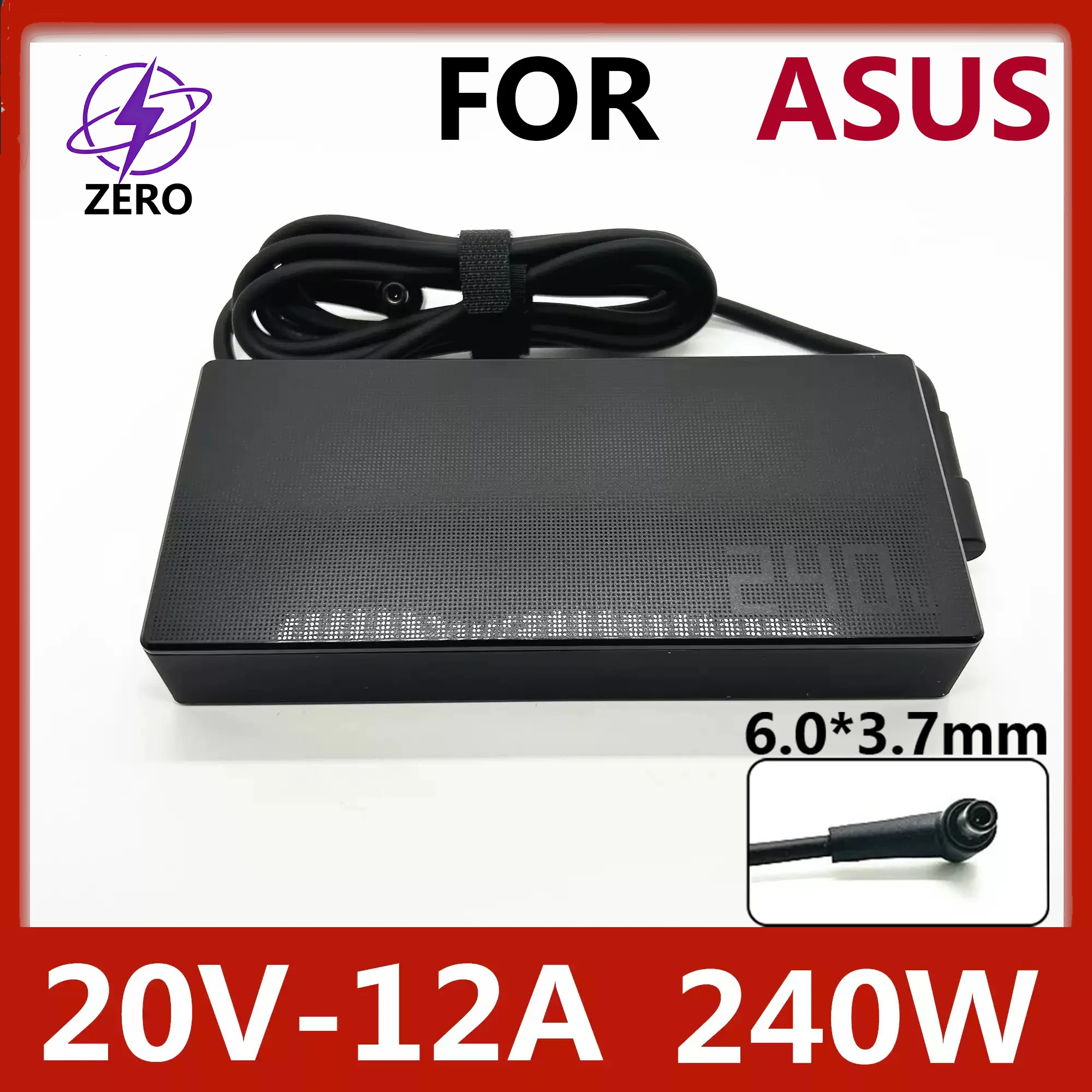 

Оригинальный адаптер питания 240W 20V12A 6.0*3.7мм для ноутбуков Asus Tuf Fa507R Fx507Z Rog 15 Zephyrusg16 M16