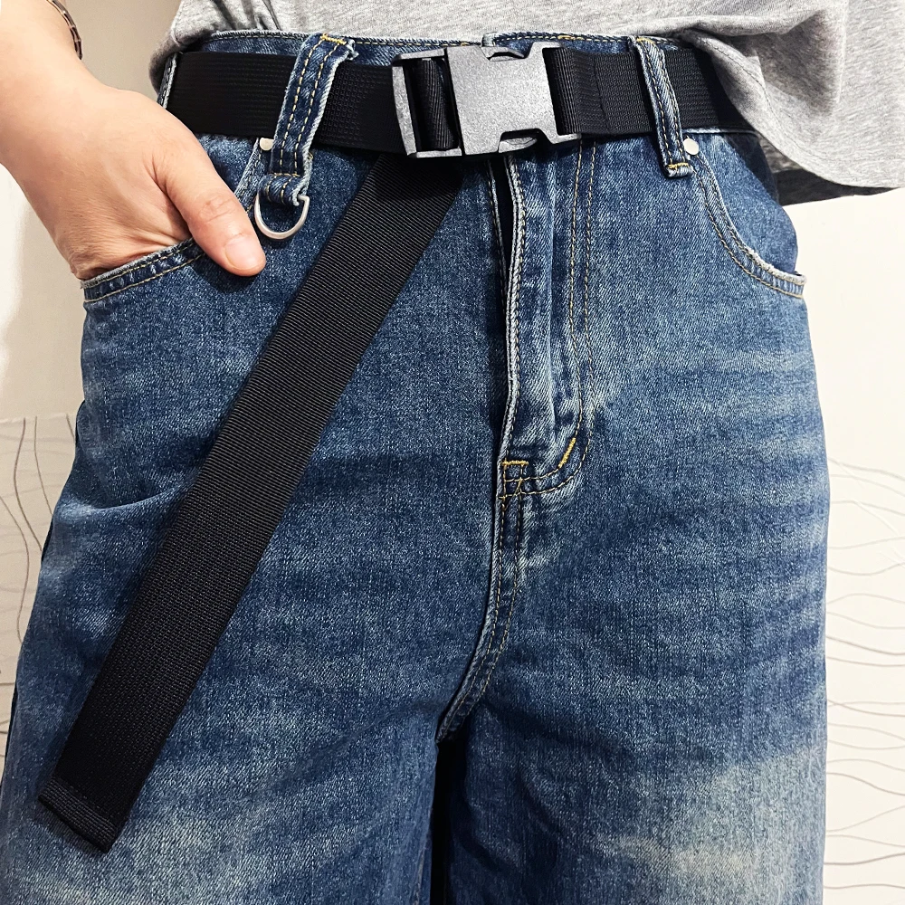 

Fashionable Canvas Belt Versatile Outdoor Casual Buckle No Punching Trendy Personalized Waist Belt