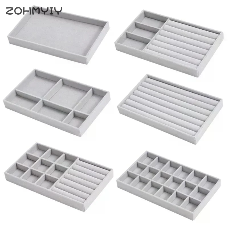 

Бархатная коробка для хранения ювелирных изделий, серьги, ожерелье, кольцо, браслет, подставка для ювелирных изделий, золотой поднос для ювелирных изделий