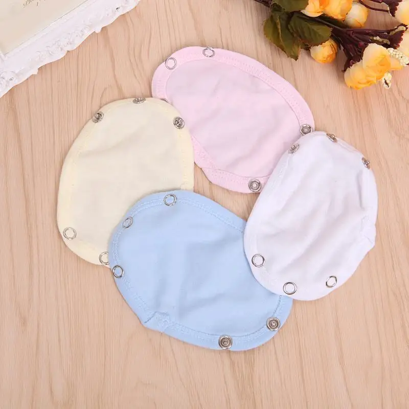 

T8UD Cotton Baby Romper Extension Piece DIY Baby Jumpsuit PP Enlarge Increase Pieces Solid Color Infant Romper Butt Supplies