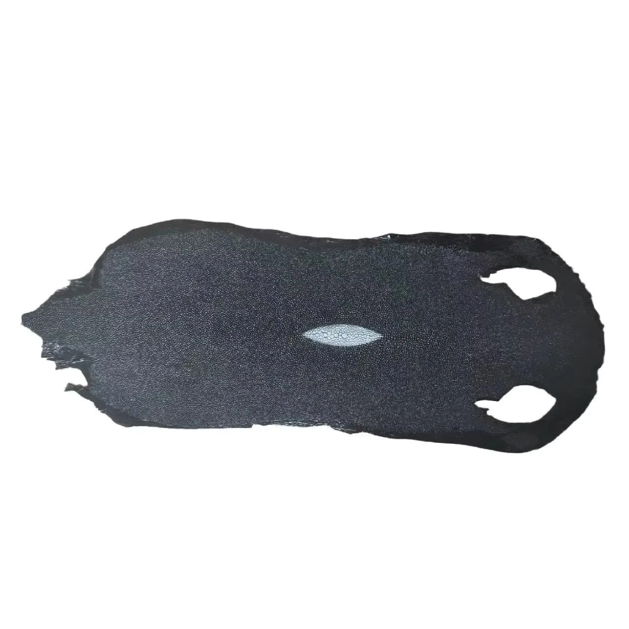 

Unpolished Black Genuine Stingray Leather for Bag Purse Watchband DIY
