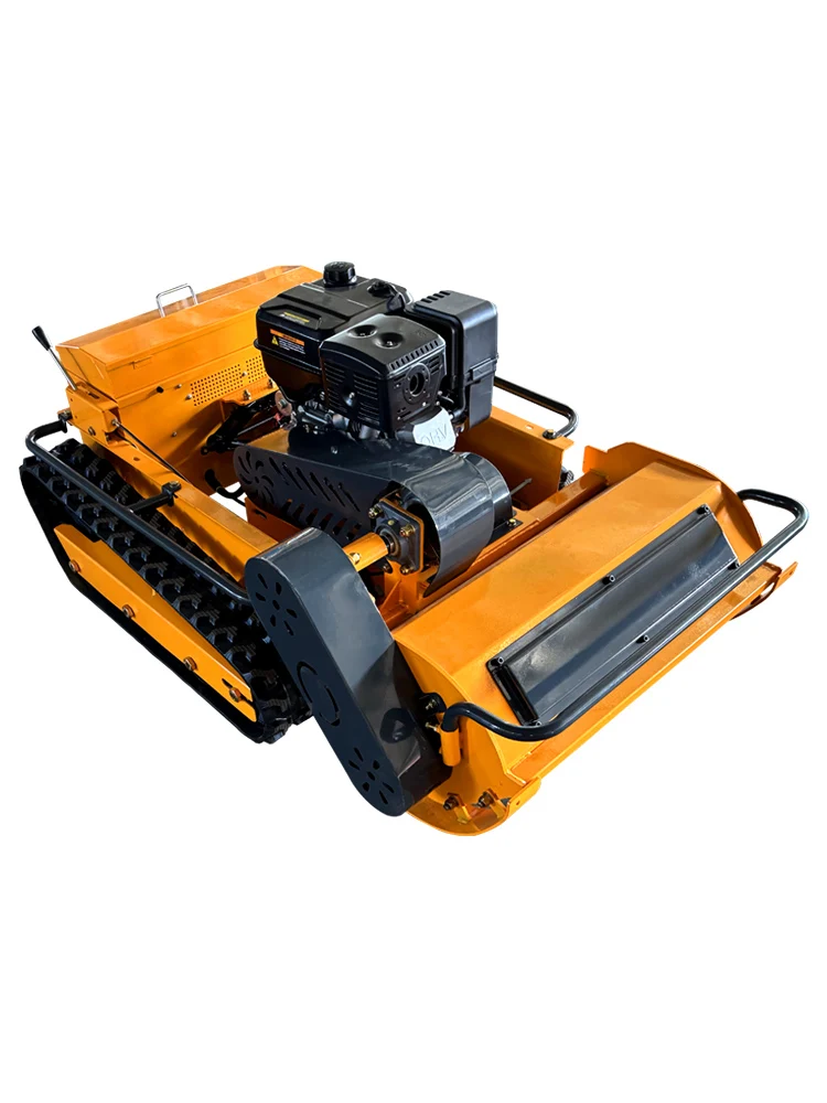 Customized  Efficient Electric Lawn Mower Tracked Walking Lawn Mower Remote-controlled Lawn Mower