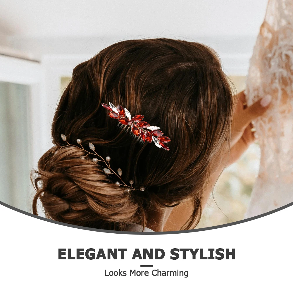 Emerald Green Hair Bride Hair Comb Bridal Wedding Side Comb Styling Accessory For Bride Bridesmaid Party Banquet