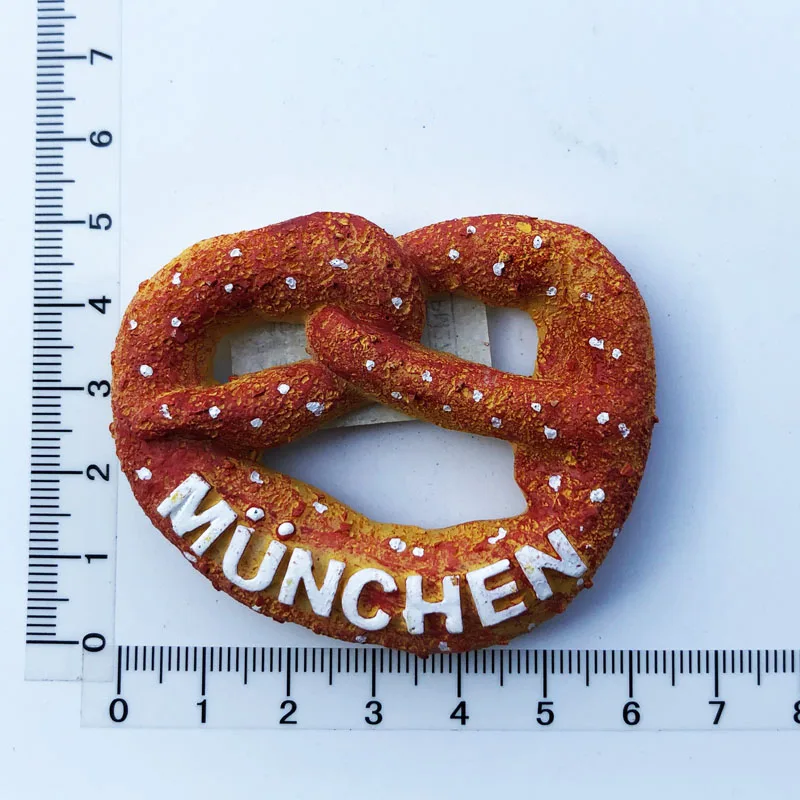 Munich Food Style Fridge Magnet Gift Resin Decorations Message Stickers Travel Souvenirs