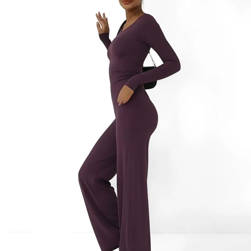 

Женский осенне-зимний комплект для йоги телесного цвета, облегающий комплект с высокой талией, удобный универсальный комплект для фитнеса, спортивная одежда для бега на открытом воздухе