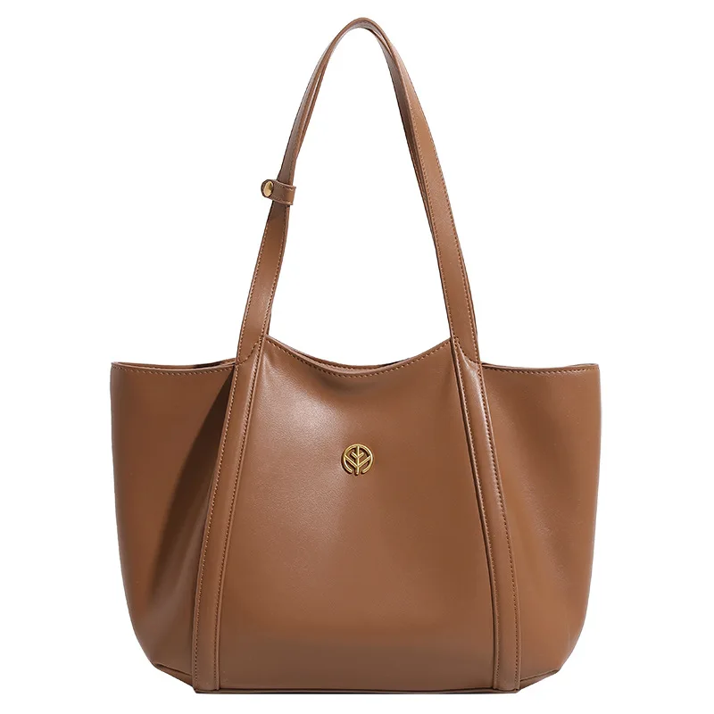 

Retro Solid-Color Luxury Hand-Held Vegetable-Tanned Leather Bag Large-Capacity Commuting Single-Shoulder Computer Bag