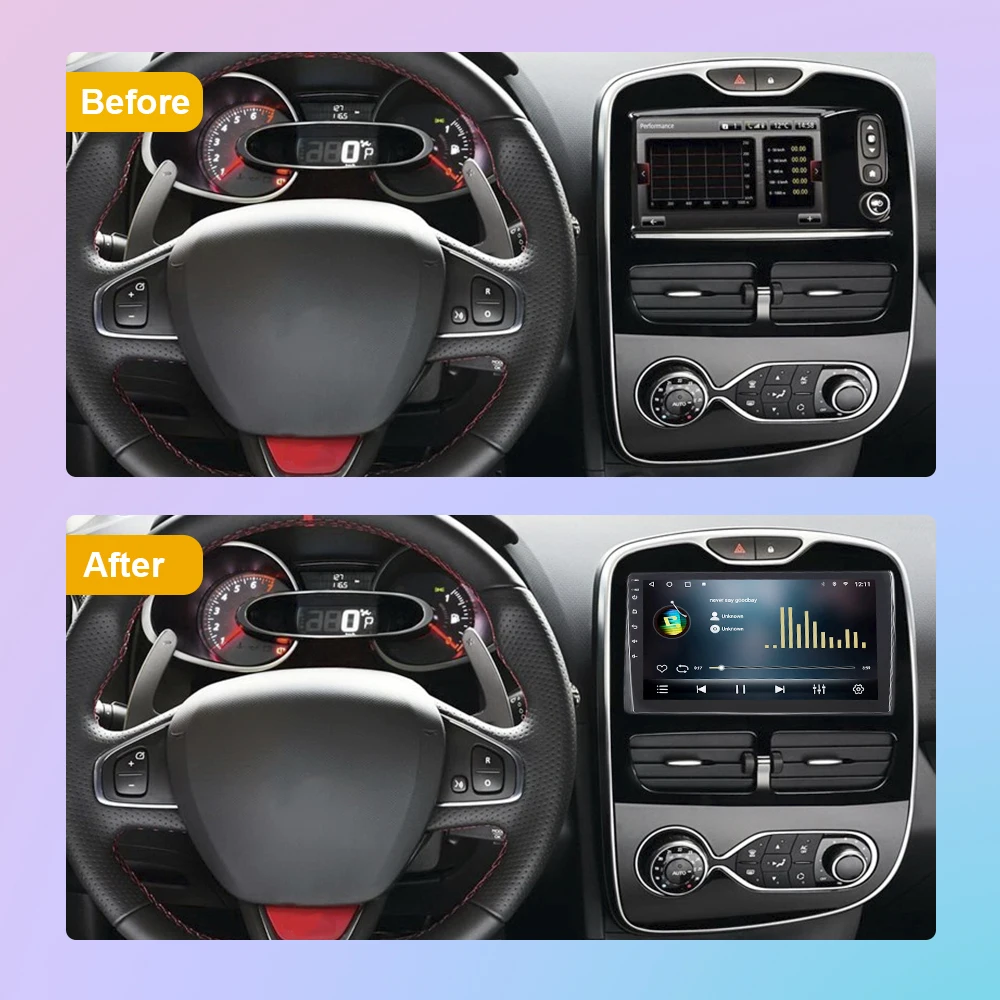 Car Radio Multimedia Player For Renault Clio 3 4 2017+ 2012-2018 Stereo Video Navigation GPS Audio Android Auto Carplay 2 DIN