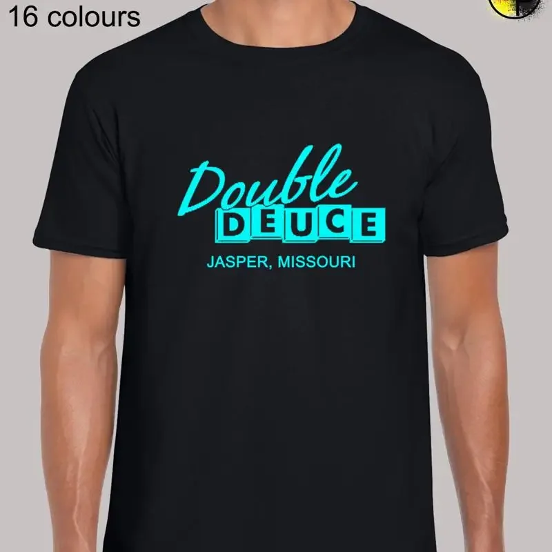 Double Deuce Roadhouse Classic Film Inspired Novelty Regular Fit T Shirt for Men