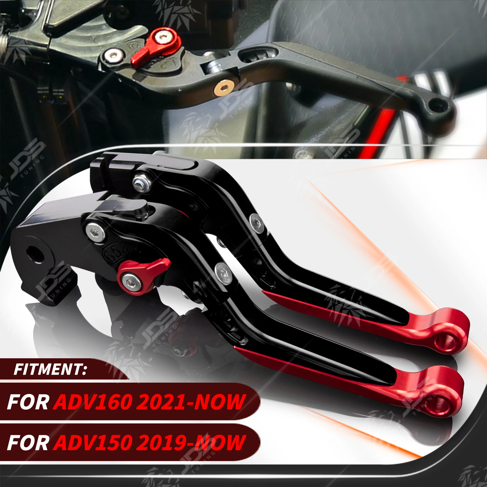 Para Honda ADV 160 ADV160 2022-Este ano Manete Freio e Manete Embreagem Articulado Extensível Kit Manetes de Travão e Embraiagem