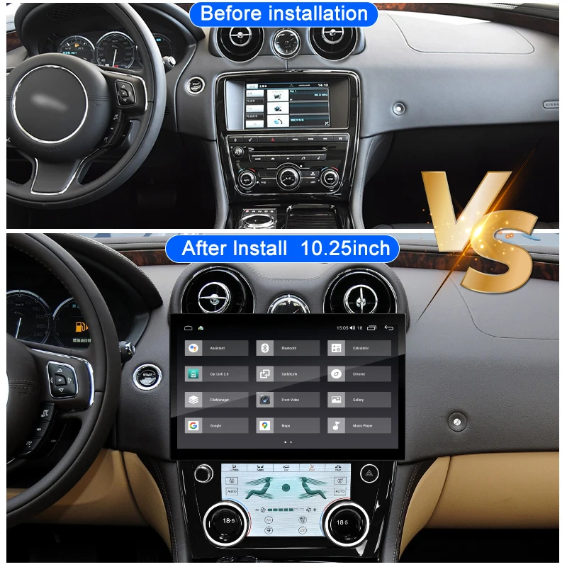 For Jaguar XJ XJL XJR 351 2010-2019 Car Radio Multimedia Video Player Stereo, Android GPS Navigation, DSP Carplay 4G WIFI