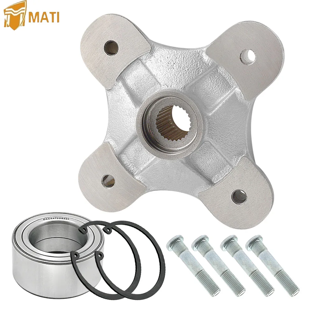 MATI Rear Wheel Hub & Studs & Bearing for Polaris Sportsman 550 850 1000 Scrambler 850 1000 2009-2024