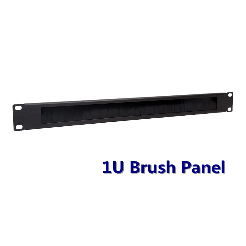 Network Cabinet Brush Panel Cable Management Bar Slot for Rack Mount