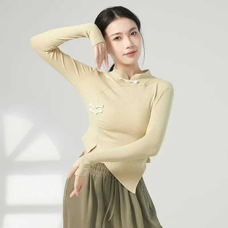 

Modern Dance Body Dance Ballet Practice Suit Classical Long Sleeve Suit Student Art Exam Top Female