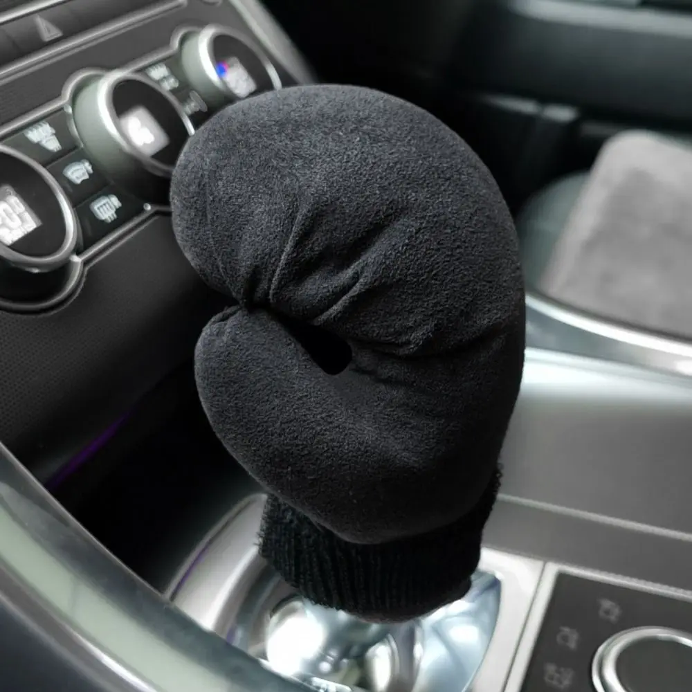 Non-Slip Car Gear Shift Collar Wear-resistant Boxing Glove Shape Car Shift Knob Cover Car Handle Gear Lever Cover