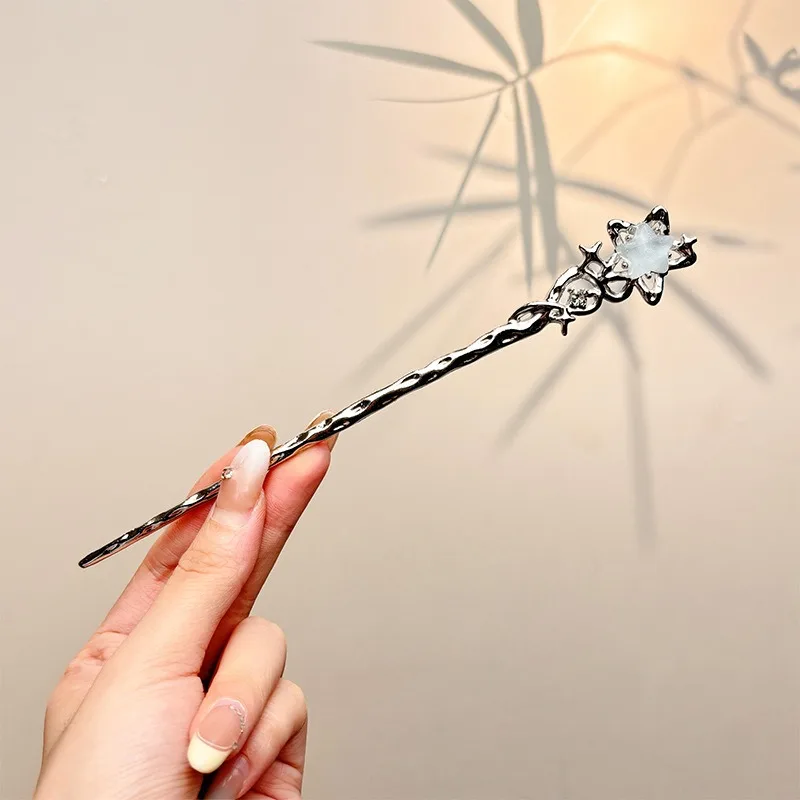 

Vintage Star Moon Hair Sticks for Women Chinese Style Cross Tassel Hairpin Disk Hair Chopsticks Hair Accessories