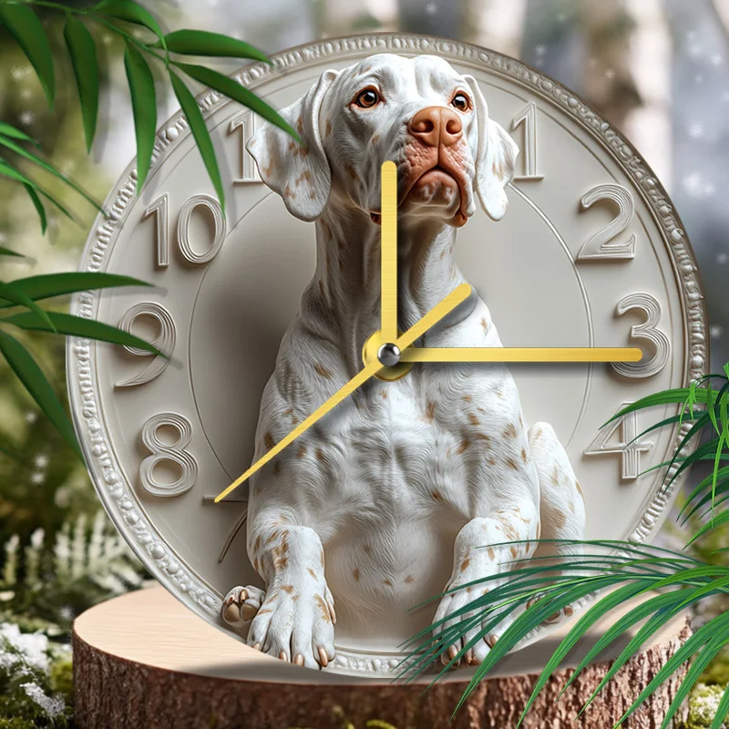 Dogo Argentino Pet Clock Unique Pet Memorial Gift, Ideal for Christmas & Pet Stores.