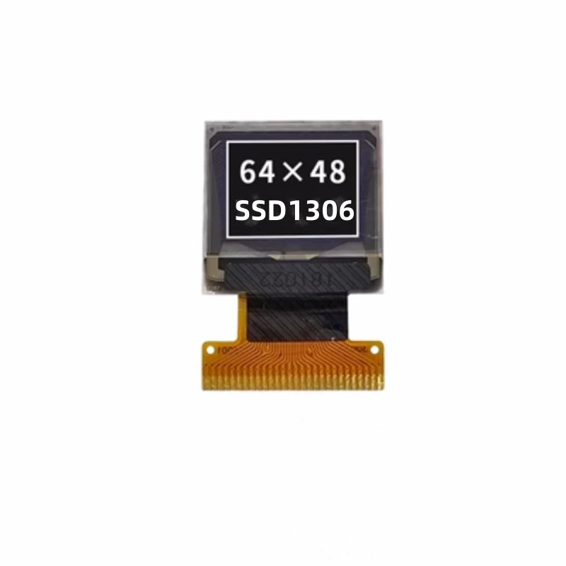 Pantalla IPS de 0,66 pulgadas y 16 pines SPI, pantalla OLED SSD1306 blanca, unidad IC, pantalla de puerto serie de resaltado 64x