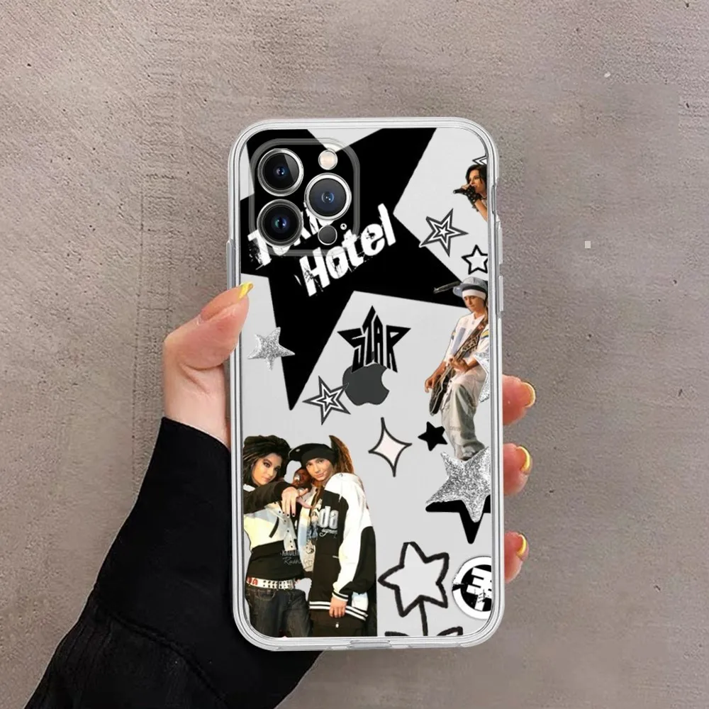 Singer Tom Bill Kaulitz Tokio Hotel Phone Case For iPhone 14 13 12 11 Pro Max Mini X Xs XR 6 7 8 Plus SE 2020 Transparent Case