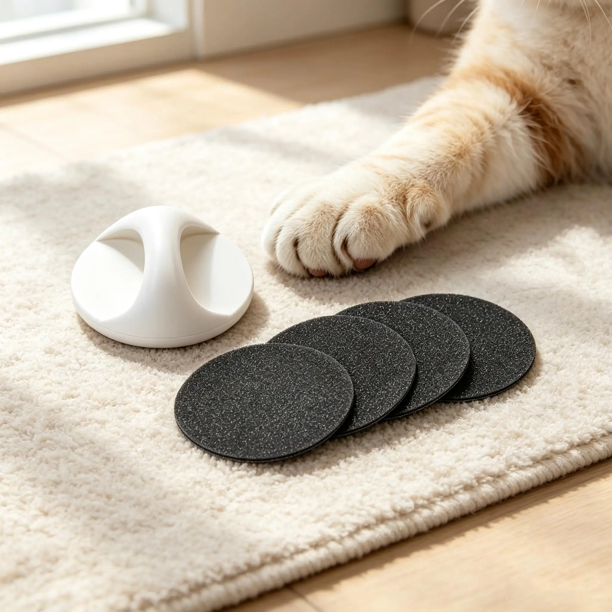 et Dog Nail Sanding Tool Set, Silent Upgrade, 3 Replaceable Sandpapers, Professional Grooming, Safe & Comfortable for Home Use