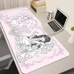 Grande dos desenhos animados mouse pad à prova dwaterproof água jogos computador tapete de mesa kawaii mouse tapete mesa costers escritório papelaria organizador