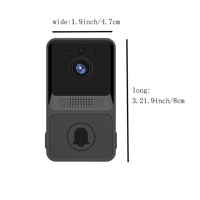 T23 Doorbell/Convenient doorbell/Ring bell/Audible doorbell/Guest notification bell/Audible doorbell/Remote viewing/Compact