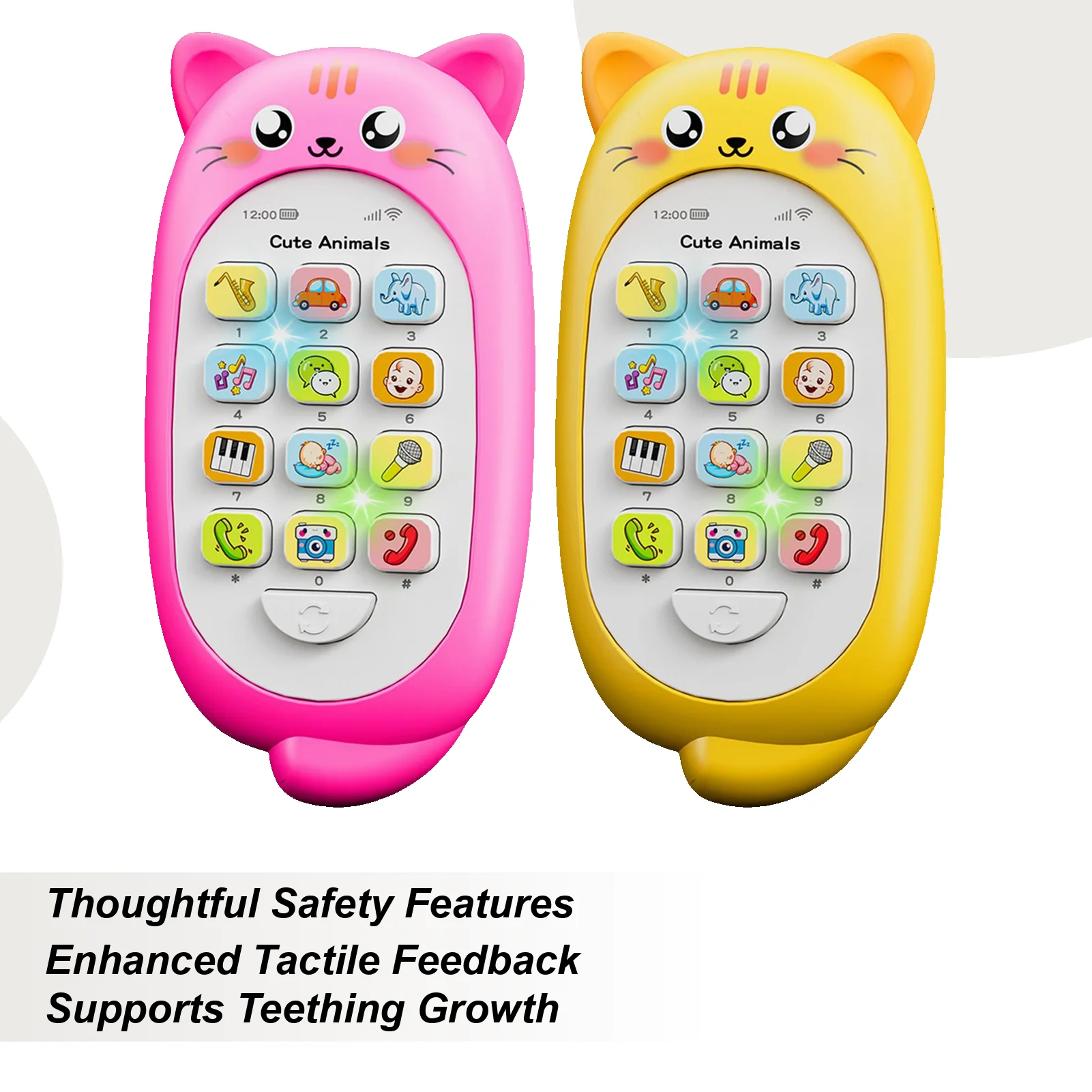 

New Baby Phone Toys Music Sound Telephone Teether Early Educational Learning Voice Toy Toddler Interactive Teething Toys