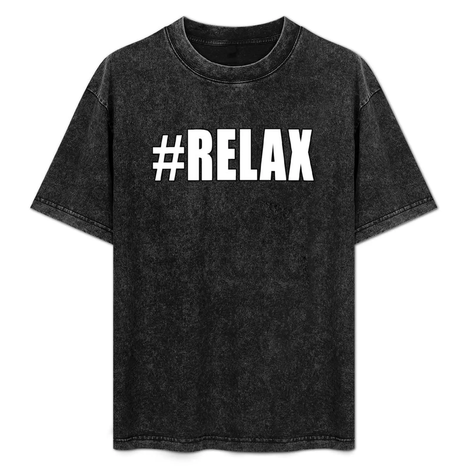 

Hashtag Relax #Relax Calm Calming Meditation Design T-Shirt Outdoor Sports Short Sleeve Top