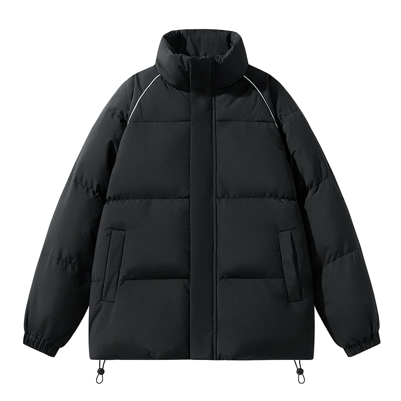 2023 Winter Men's Thickened Cotton Padded Jackets Streetwear Trend Unisex Outwear Windproof Overcoats