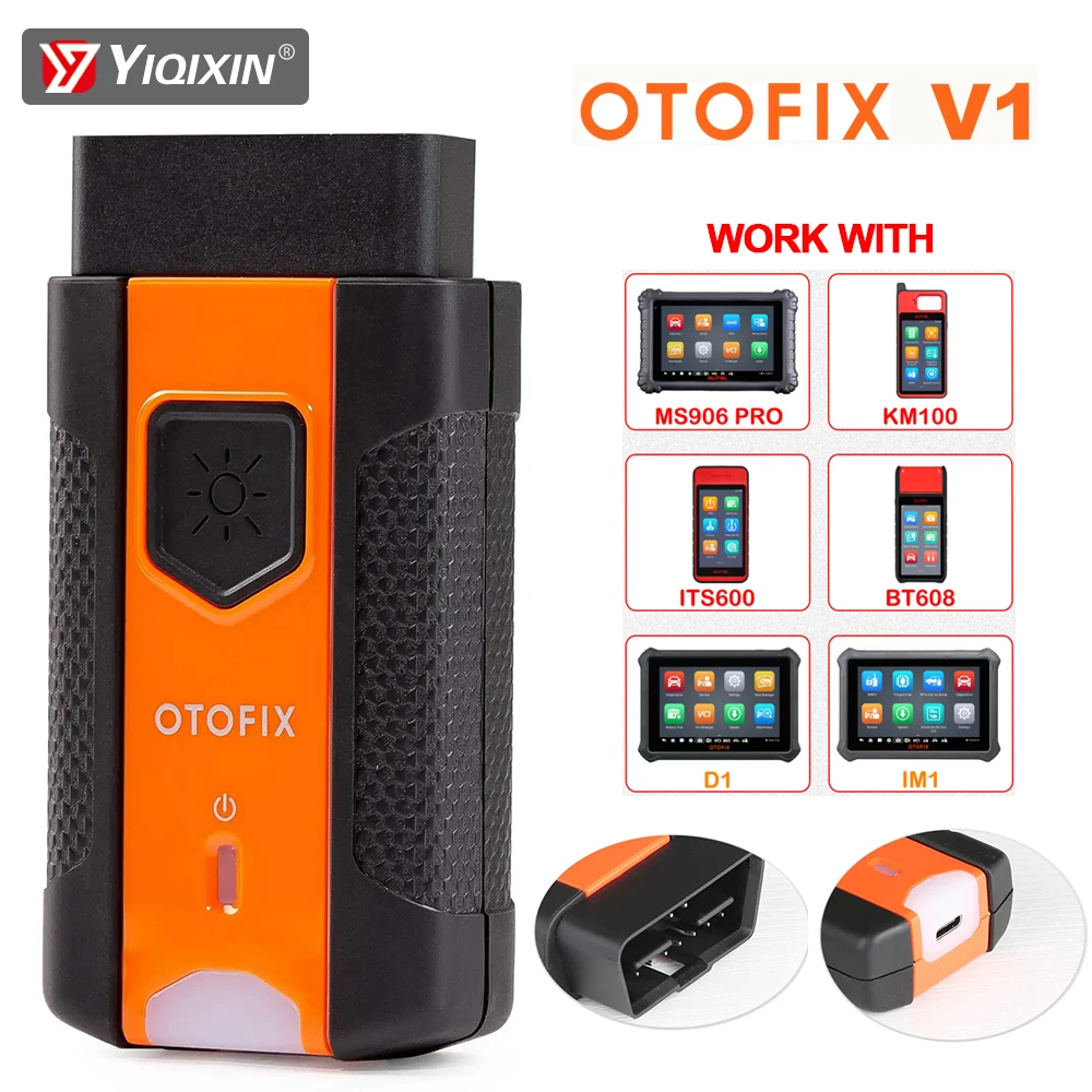 Conector Bluetooth OTOFIX V1 para Autel MS906 PRO/KM100/BT609, interfaz de conexión de vehículo para OTOFIX D1 Lite/D1 Pro/D1 Plus/IM1