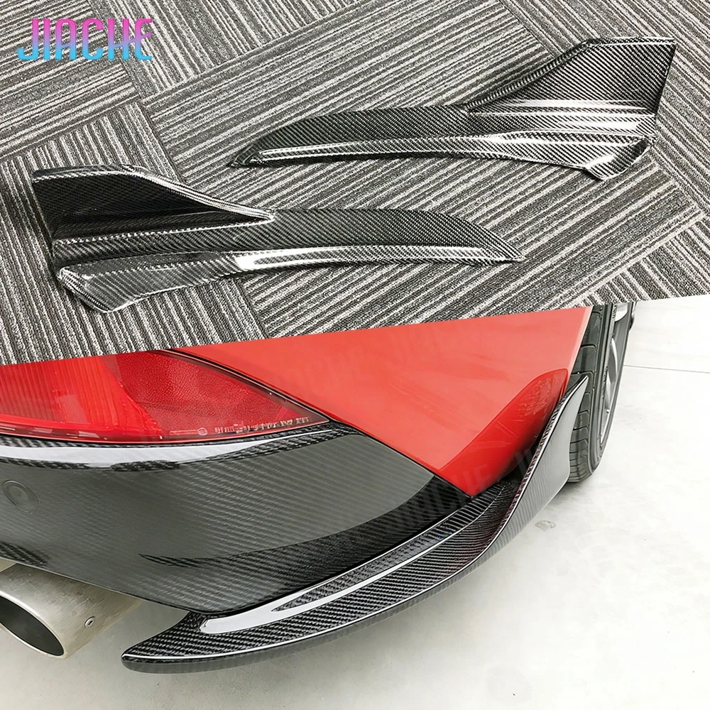 

JIACHE 2PCS Carbon Fiber Car Primer Rear Bumper Splitters Trims For LEXUS IS300 IS350 IS F Sport Sedan 4 Door 2017-2018 Styling