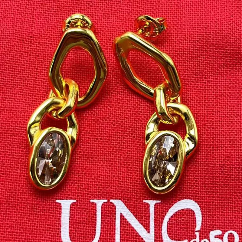 2024 New UNOde50 Spain\'s Best Selling Charming Women\'s Geometric Earrings Jewelry Romantic Gift Pack