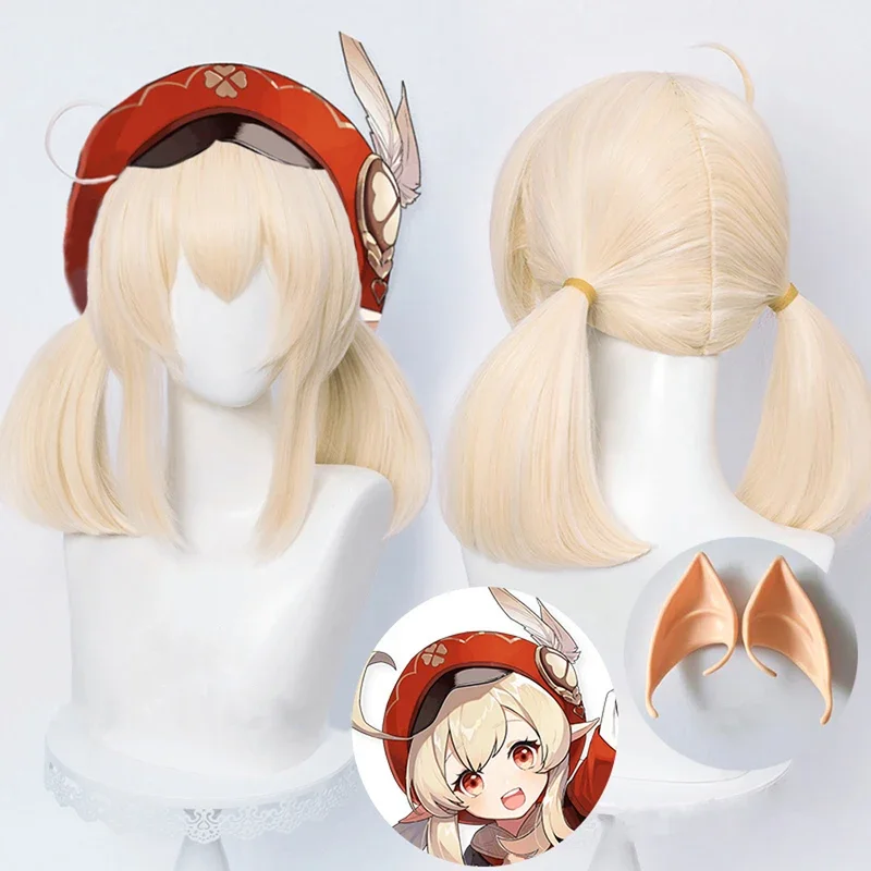 Genshin Impact Venti Keqing Barbara Fischl Kaeya Lumine Aether Amber Cosplay Wig Heat Resistant Synthetic Hair Wigs Wig Cap