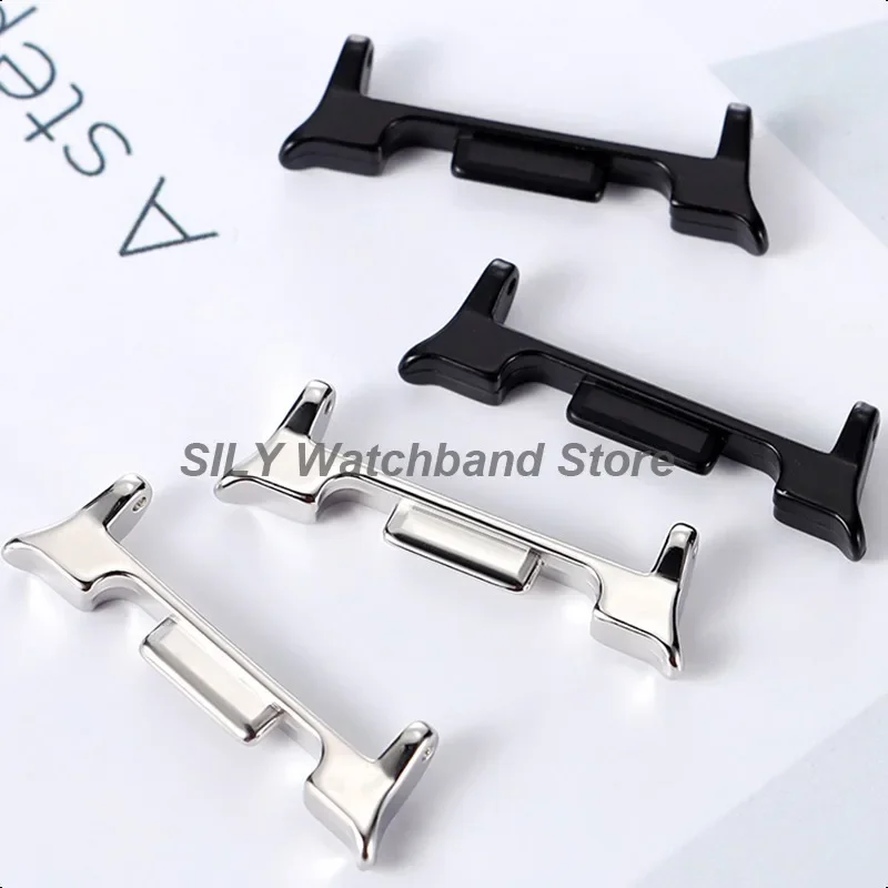 Stainless Steel Adapter 1 Pair Metal Connector 22mm Watch Adapters for Samsung Galaxy Watch 8 40/44mm for Galaxy Watch 8 Classic