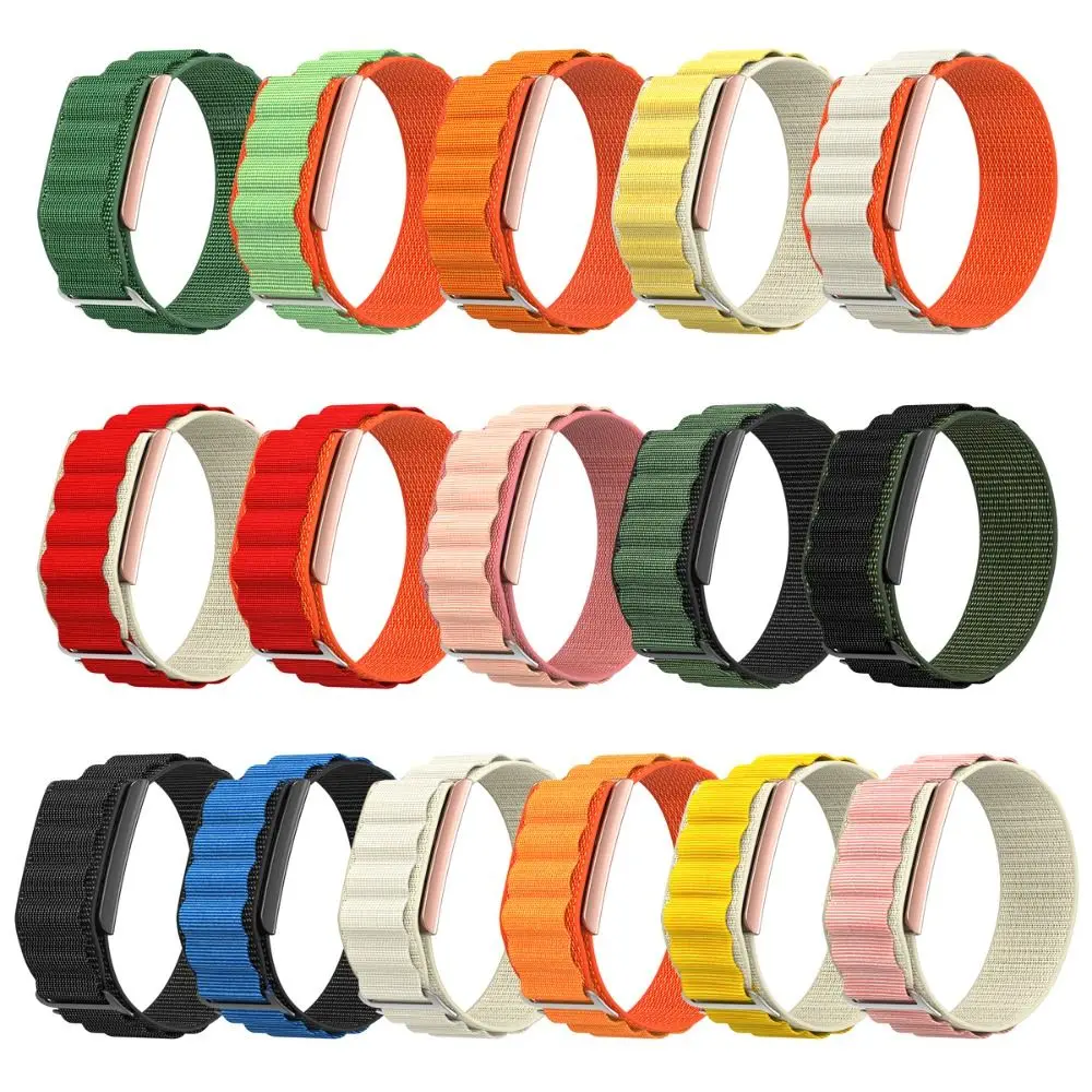 Nylon Sport Band Loop Design 22mm Fitness Tracker Strap Breathable Adjustable Replacement Wristband for Amazfit Helio Strap