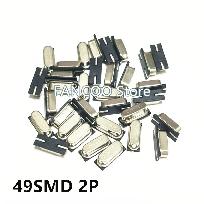 10PCS 12M 12MHZ 12.000M 12MHZ 20PF New Original 49SMD 2P HC-49SMD Quartz Crystal Resonator 12.000