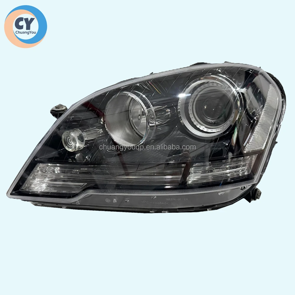 Original ML W164 Headlight Lens for 2009-2011 Mercedes-Benz M-CLASS ML350 ML500 550 AMG ML63 ML53 Dark Color Light New Condition