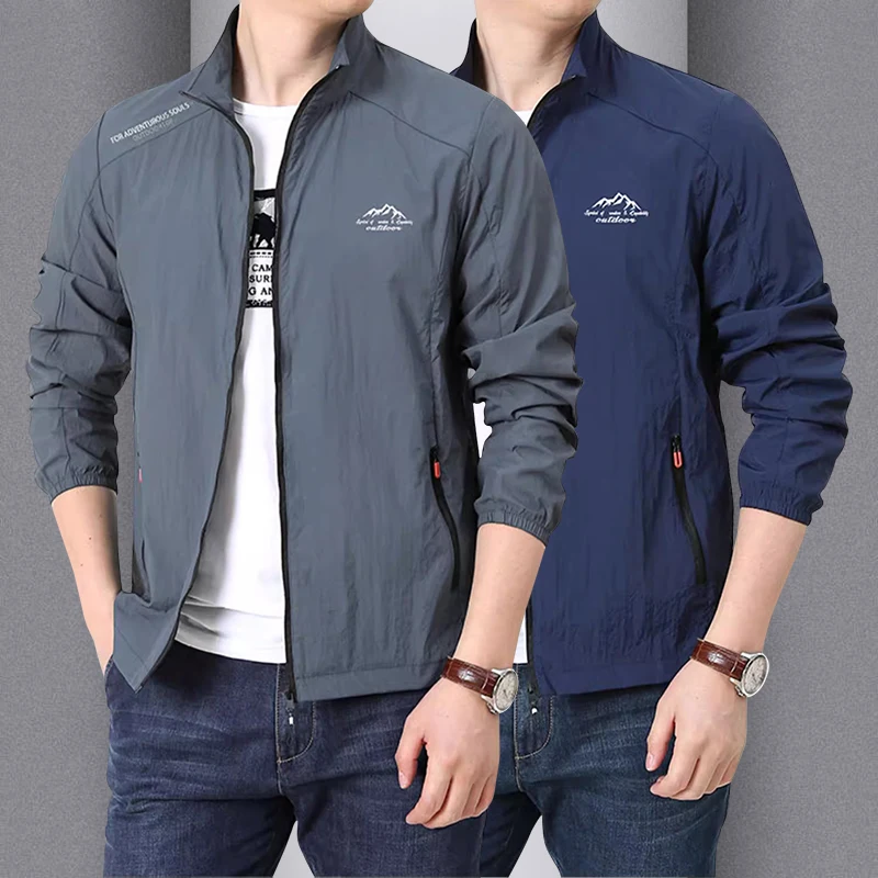 

Lightweight Breathable Summer Sun Protection Jaet Outdoor Fiing Sport UV Protection Stand Collar Qui Dry Fiing Outerw...