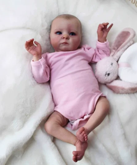 16 inch Reborn Baby Doll Princess Birthday Gift Silicone Vinyl Finished Painted Collectible  Art Collection Doll Gift For Girls