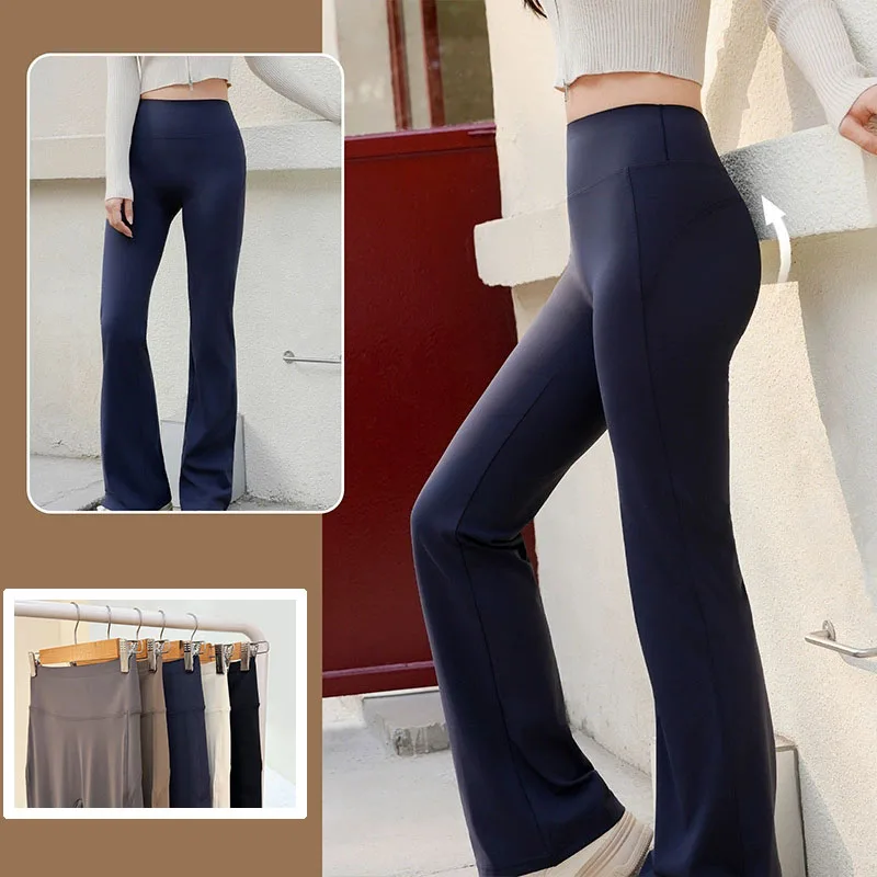 

Женские леггинсы Gym Sharkskin с высокой талией, эластичные, для фитнеса и спорта, тайтсы для йоги, женские леггинсы с эффектом подтяжки бедер, расклешенные леггинсы