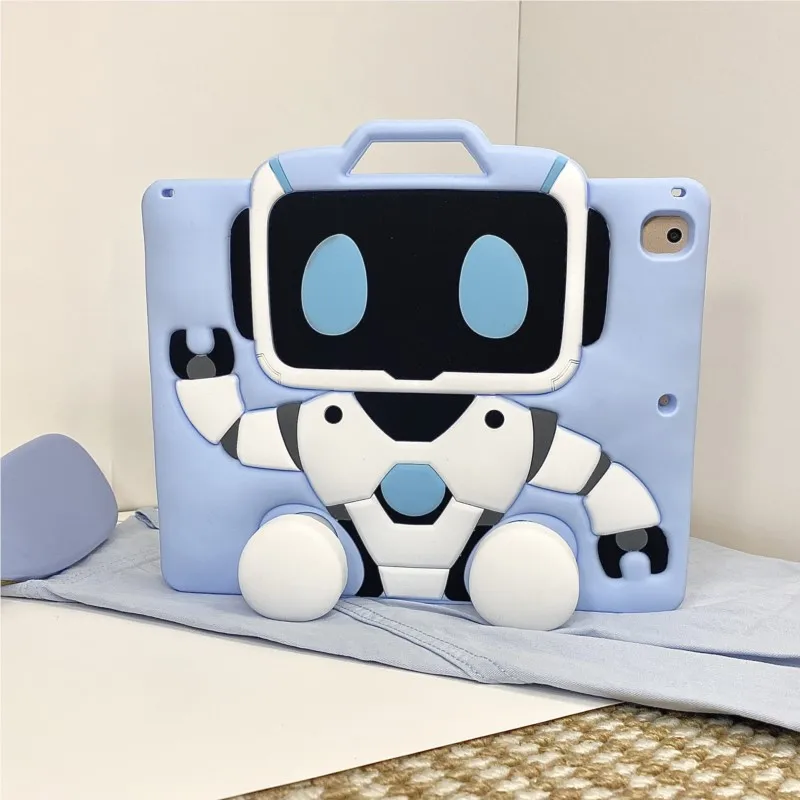 New Robot Tablet Case For iPad Mini 1 2 3 4 5 6 7 iPad 10th 10.9' 7th 8th 9th 10.2'A16 2025 Air 4 5 6 Pro 11'iPad 5 6 9.7' 10.5'