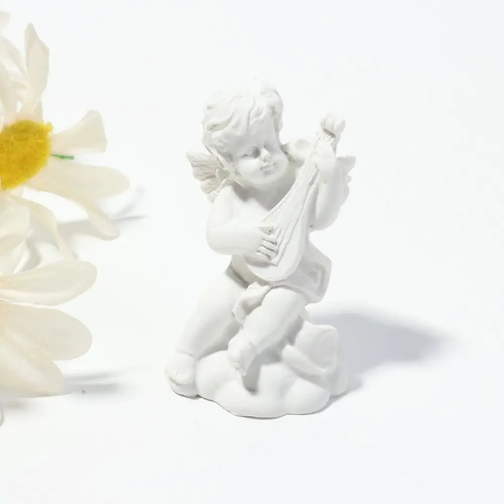 Angel Photo Props Peaceful Prayer Gypsum Texture Desktop Figurine Garden Ornaments Cupid Angel Statue Character Sculpture
