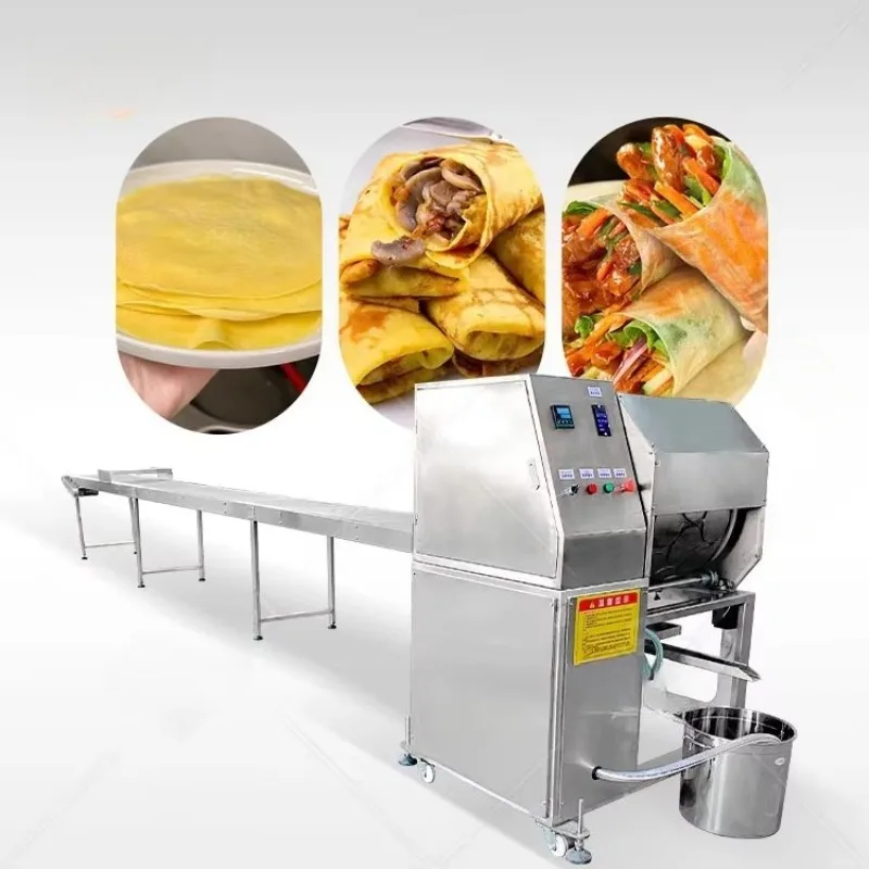 Máquina Automática Personalizada para Hacer Hojas de Samosa, Papel de Arroz, Envoltorios de Rollitos Primavera y Envoltorios de Lumpia, para Injera de Etiopía