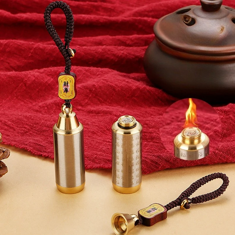 Brass Pfaff Rechargeable Tungsten Cigarette Lighter, Portable Keychain Pendant, Lighter and Fire Discount