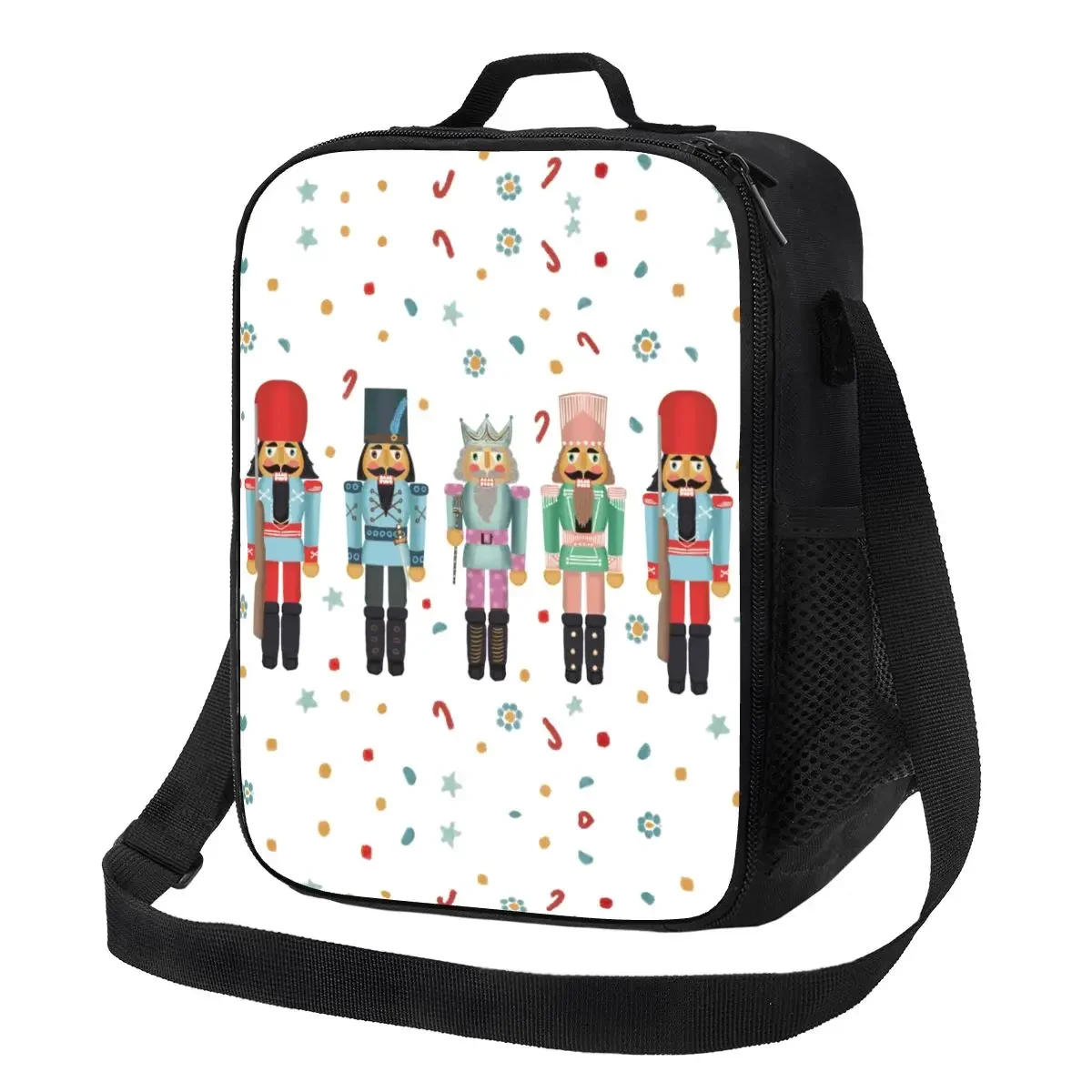 Nutcracker Party Resuable Lunch Box Leakproof Christmas Nutcrackers Toy Soldier Thermal Cooler Food  Lunch Bag School Children